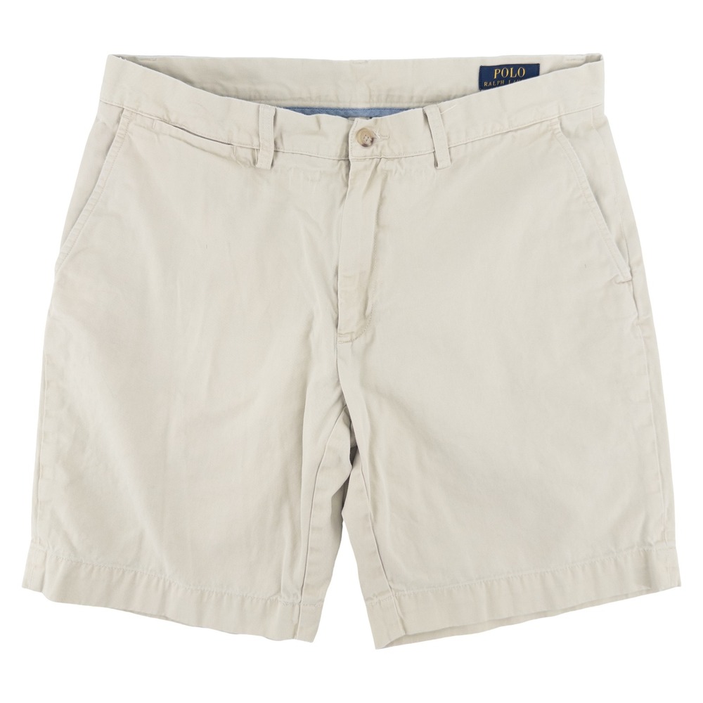 Polo Ralph Lauren Mens 33 Classic Fit 9" Chino Shorts Light Beige Preppy Golf